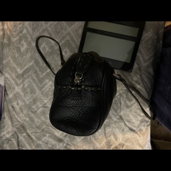 Authentic Fendi Selleria black leather bag. 15” long, 4.5” high and 3” wide. - Picture 10 of 10